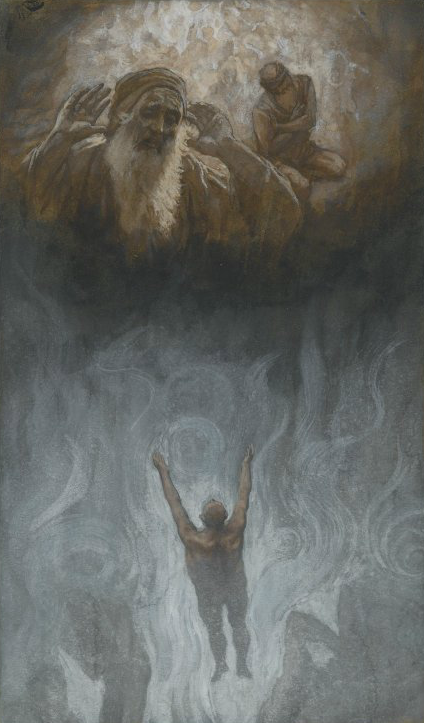 The parable of the rich man in hell by James Tissot