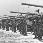 Israeli armored unit stands in the Negev