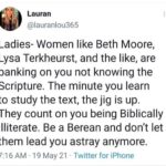 Steer Clear Of False Teachers Beth Moore And Lisa Terkheurst